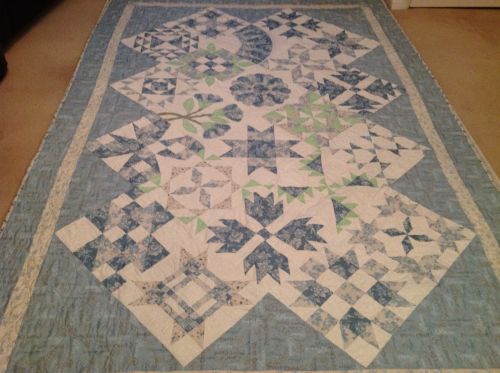 Blue and White Quilt - Jackie
