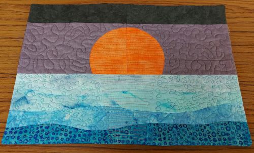 Sun for Maser Quilter Course - Dawn